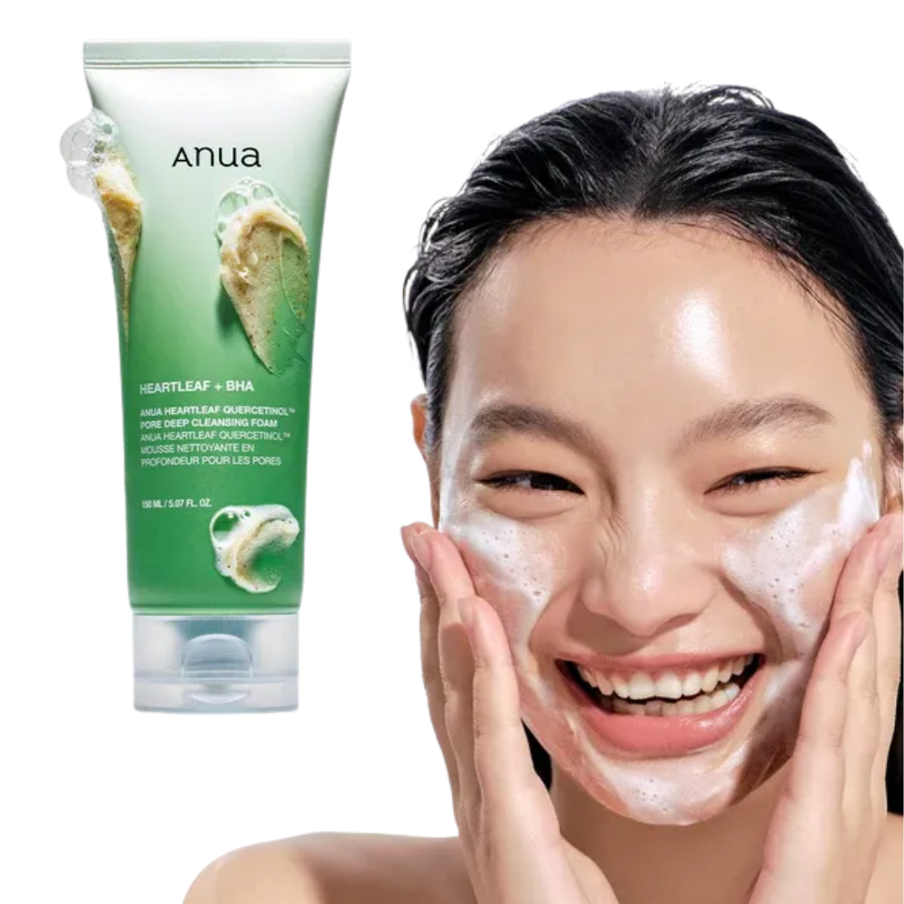 Anua - Mousse Nettoyante Purifiante anti-points noirs à l'Houttuynia Cordata