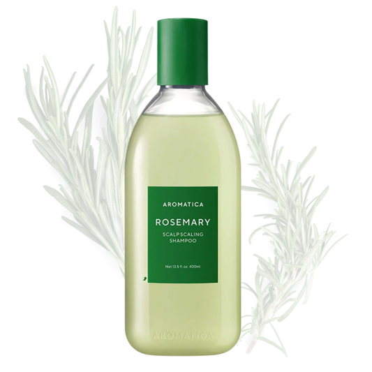 AROMATICA - Shampoing Doux Exfoliant Cuir Chevelu au Romarin
