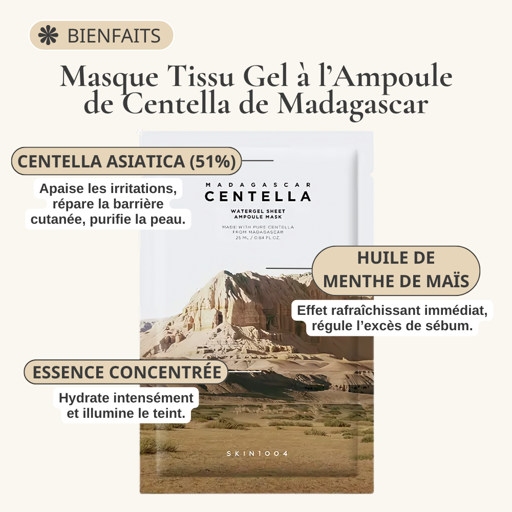 SKIN1004 - Masque Tissu Centella Watergel Sheet Ampoule
