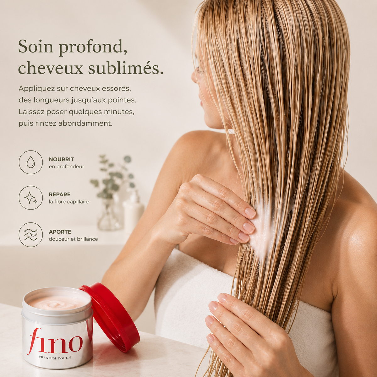 Fino Premium Touch - Masque Réparateur & Nutrition pour Cheveux Abîmés