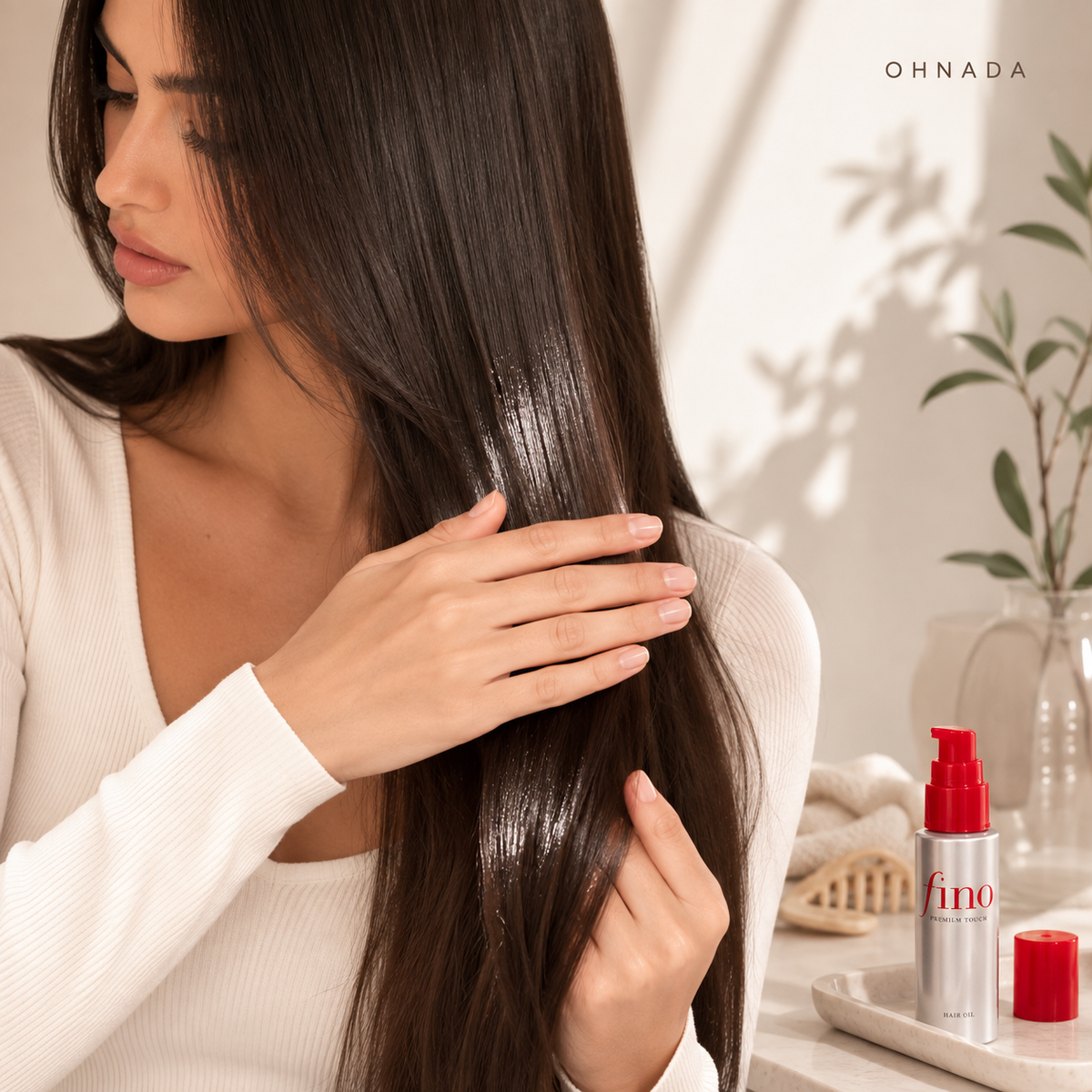 Fino Premium Touch - Huile Brillance & Démêlage pour Cheveux