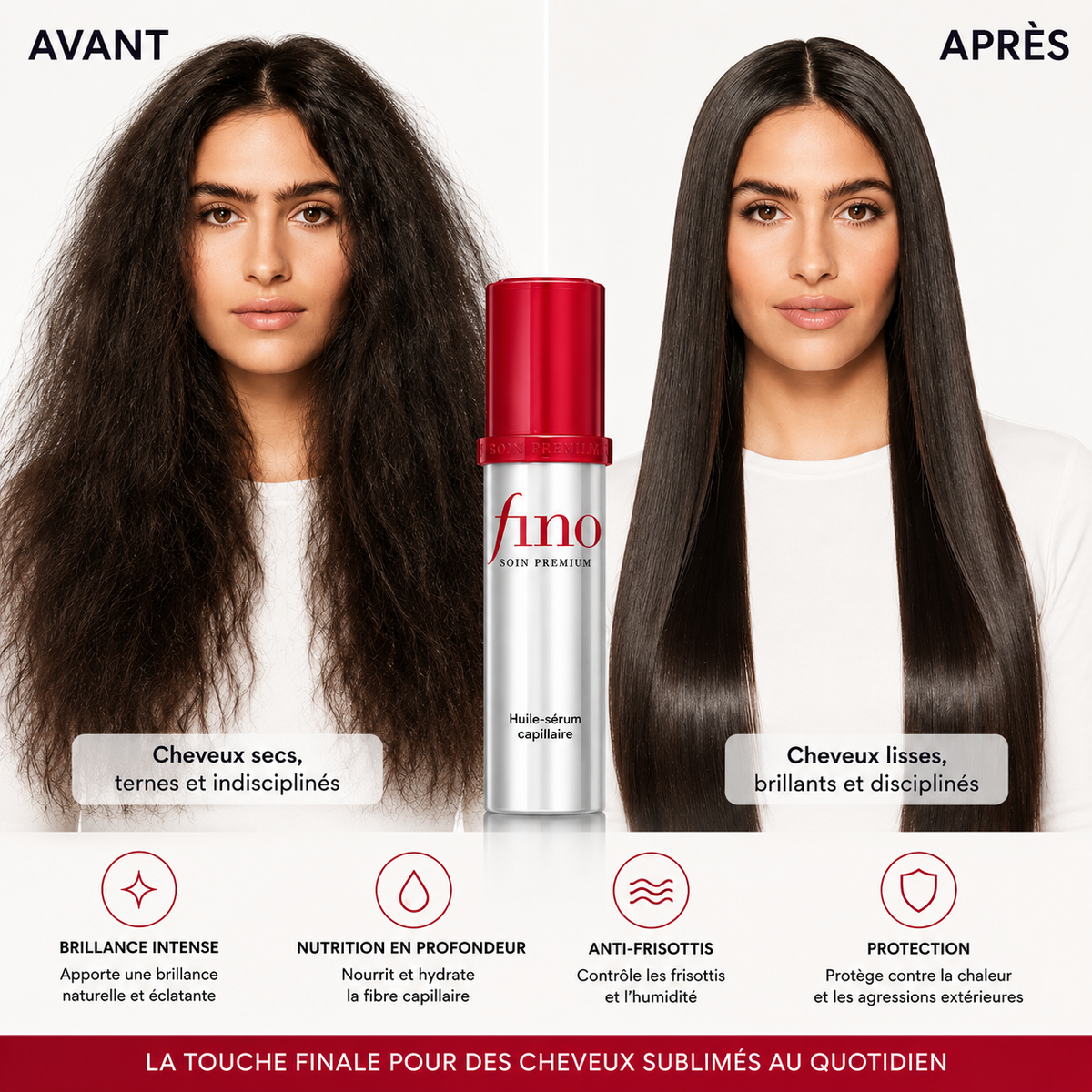Fino Premium Touch - Huile Brillance & Démêlage pour Cheveux