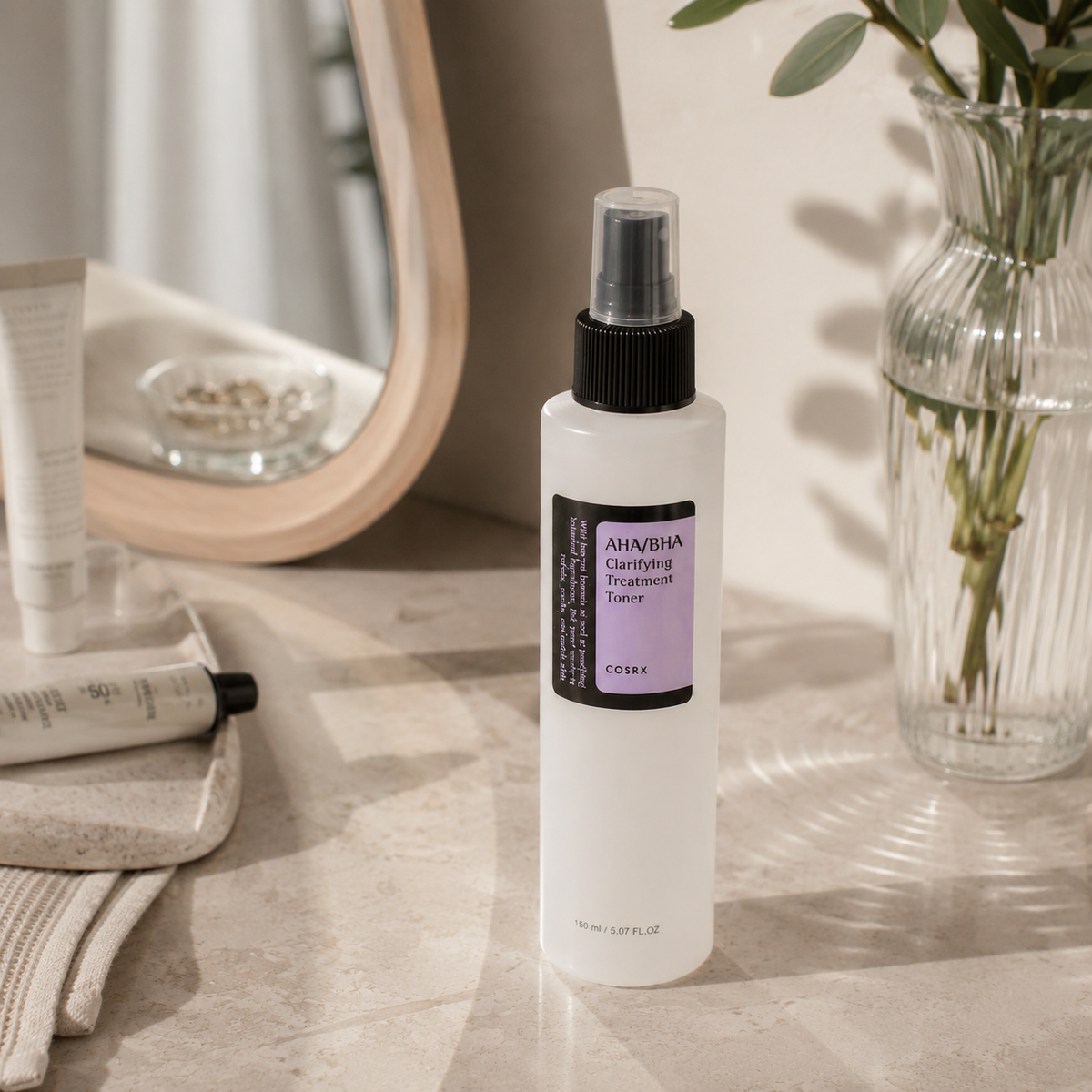 COSRX - Lotion Tonique Exfoliant AHA/BHA, Soin Clarifiant Anti-Imperfections