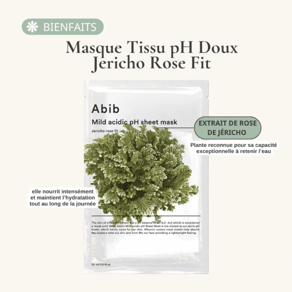 abib masque tissu ph doux jericho rose fit